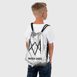 Рюкзак-мешок Watch Dogs Glitch на темном фоне FS, цвет: 3D-принт — фото 2