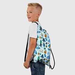 Рюкзак-мешок SKI TRAIL, цвет: 3D-принт — фото 2