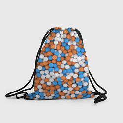 Рюкзак-мешок Глянцевые Разноцветные Шарики, цвет: 3D-принт