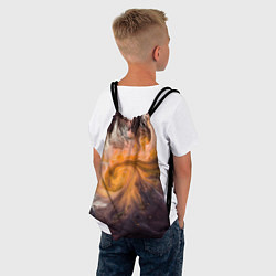 Рюкзак-мешок Неоновые краски - Оранжевый, цвет: 3D-принт — фото 2