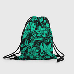 Рюкзак-мешок Ажурный цветочный летний орнамент, цвет: 3D-принт