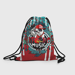 Рюкзак-мешок Hip hop - Music, цвет: 3D-принт