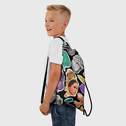 Рюкзак-мешок Underground pattern Fashion trend, цвет: 3D-принт — фото 2