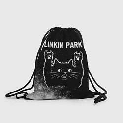 Рюкзак-мешок Группа Linkin Park и Рок Кот, цвет: 3D-принт
