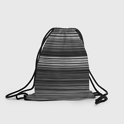 Рюкзак-мешок Black and white thin stripes Тонкие полосы, цвет: 3D-принт