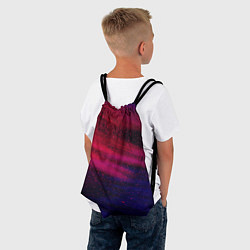 Рюкзак-мешок Неоновая пыль - Красный, цвет: 3D-принт — фото 2