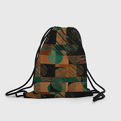 Рюкзак-мешок Текстурированный абстрактный, геометрический принт, цвет: 3D-принт