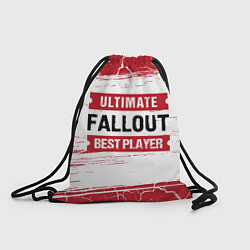 Рюкзак-мешок Fallout: красные таблички Best Player и Ultimate, цвет: 3D-принт