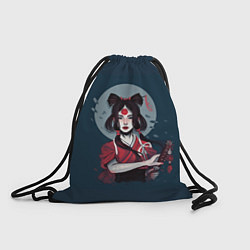 Рюкзак-мешок Гейша самурай, цвет: 3D-принт
