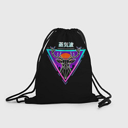 Рюкзак-мешок Неоновый Олень Иероглифы, цвет: 3D-принт