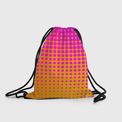 Рюкзак-мешок Желто-розовый градиент, цвет: 3D-принт
