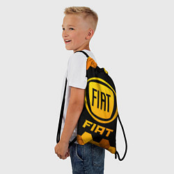 Рюкзак-мешок Fiat - Gold Gradient, цвет: 3D-принт — фото 2