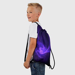 Рюкзак-мешок Неоновые фракталы, цвет: 3D-принт — фото 2