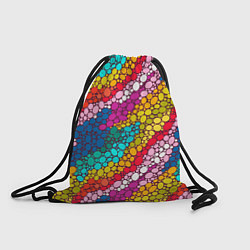 Рюкзак-мешок Абстракция - радужное настроение, цвет: 3D-принт