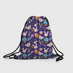 Рюкзак-мешок Коалы и зайки, цвет: 3D-принт