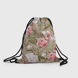 Рюкзак-мешок Белые и Красные Розы, цвет: 3D-принт