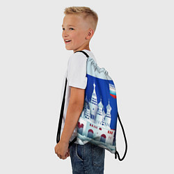 Рюкзак-мешок Moscow: made in Russia, цвет: 3D-принт — фото 2