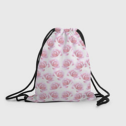 Рюкзак-мешок Нежные розы - паттерн, цвет: 3D-принт
