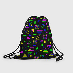 Рюкзак-мешок Кислотный Мемфис, цвет: 3D-принт