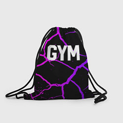 Рюкзак-мешок Gym - Трещины неоновые, цвет: 3D-принт
