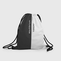 Рюкзак-мешок Equilibrium keeper хранитель равновесия с чёрно-бе, цвет: 3D-принт