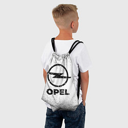 Рюкзак-мешок Opel с потертостями на светлом фоне, цвет: 3D-принт — фото 2