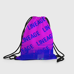 Рюкзак-мешок Lineage glitch text effect: паттерн, цвет: 3D-принт