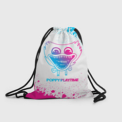 Рюкзак-мешок Poppy Playtime neon gradient style, цвет: 3D-принт