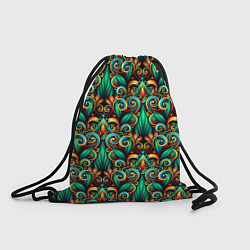 Рюкзак-мешок Объемные яркие узоры, цвет: 3D-принт