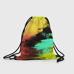 Рюкзак-мешок Яркий красочный гранж, цвет: 3D-принт