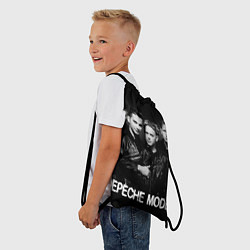 Рюкзак-мешок Depeche Mode - black & white portrait, цвет: 3D-принт — фото 2