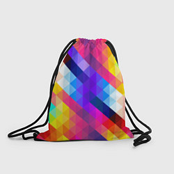Рюкзак-мешок Яркие квадраты, цвет: 3D-принт