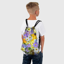 Рюкзак-мешок Цветочная летняя поляна, цвет: 3D-принт — фото 2