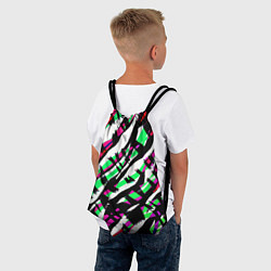 Рюкзак-мешок Разноцветная Зебра, цвет: 3D-принт — фото 2
