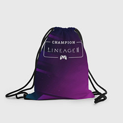 Рюкзак-мешок Lineage 2 gaming champion: рамка с лого и джойстик, цвет: 3D-принт