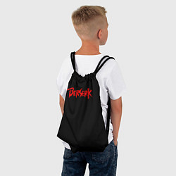 Рюкзак-мешок Берсерк Красная Надпись Аниме, цвет: 3D-принт — фото 2
