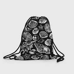 Рюкзак-мешок Паттерн из морских ракушек, цвет: 3D-принт