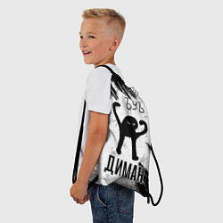 Рюкзак-мешок Кот ъуъ Диман, цвет: 3D-принт — фото 2