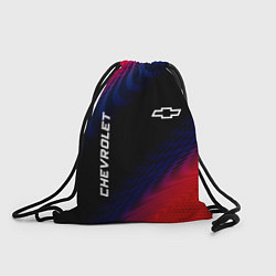 Рюкзак-мешок Chevrolet красный карбон, цвет: 3D-принт