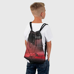 Рюкзак-мешок STALKER Кот Смотрит В Окно Во Время Выброса, цвет: 3D-принт — фото 2