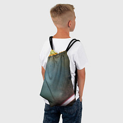 Рюкзак-мешок Абстрактная тёмная поверхность и неоновые фонари, цвет: 3D-принт — фото 2