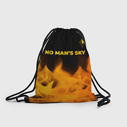 Рюкзак-мешок No Mans Sky - gold gradient: символ сверху, цвет: 3D-принт