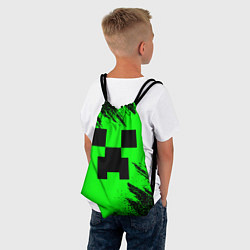 Рюкзак-мешок Minecraft squares, цвет: 3D-принт — фото 2
