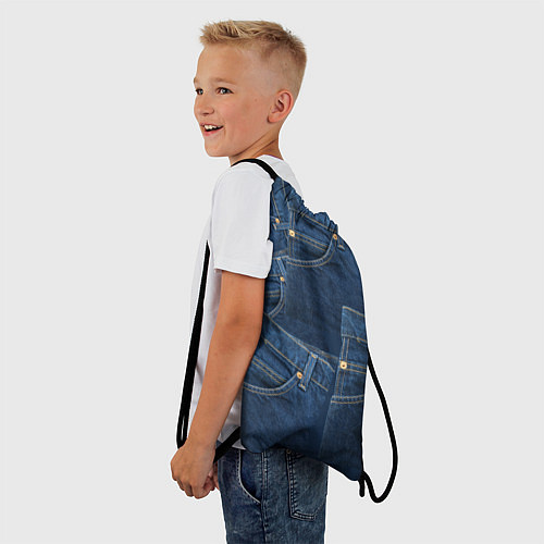 Мешок для обуви Джинсовка jeans / 3D-принт – фото 3
