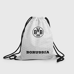 Рюкзак-мешок Borussia sport на темном фоне: символ, надпись, цвет: 3D-принт
