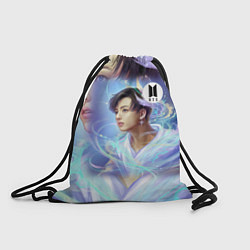 Рюкзак-мешок BTS JK, цвет: 3D-принт