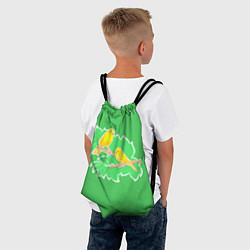 Рюкзак-мешок Певчие Канарейки, цвет: 3D-принт — фото 2