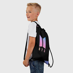 Рюкзак-мешок BTS Blue And Pink, цвет: 3D-принт — фото 2