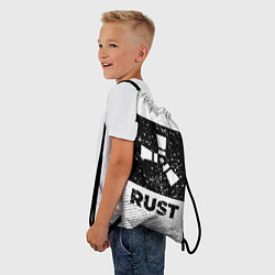 Рюкзак-мешок Rust с потертостями на светлом фоне, цвет: 3D-принт — фото 2