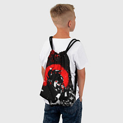 Рюкзак-мешок Куки шинобу - Мрачный Геншин, цвет: 3D-принт — фото 2